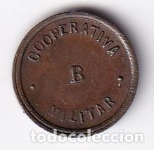 Monedas locales: FICHA DE 1 CENTIMO DE LA COOPERATIVA MILITAR DE BARCELONA B - Foto 1