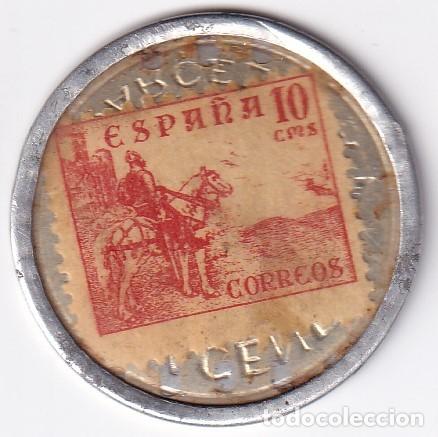 Monedas locales: FICHA DE 10 CENTIMOS DE ALMACENES JORBA DE BARCELONA (MONEDA) - Foto 2