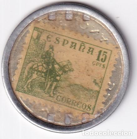 Monedas locales: FICHA DE 15 CENTIMOS DE ALMACENES JORBA DE BARCELONA (MONEDA) - Foto 2