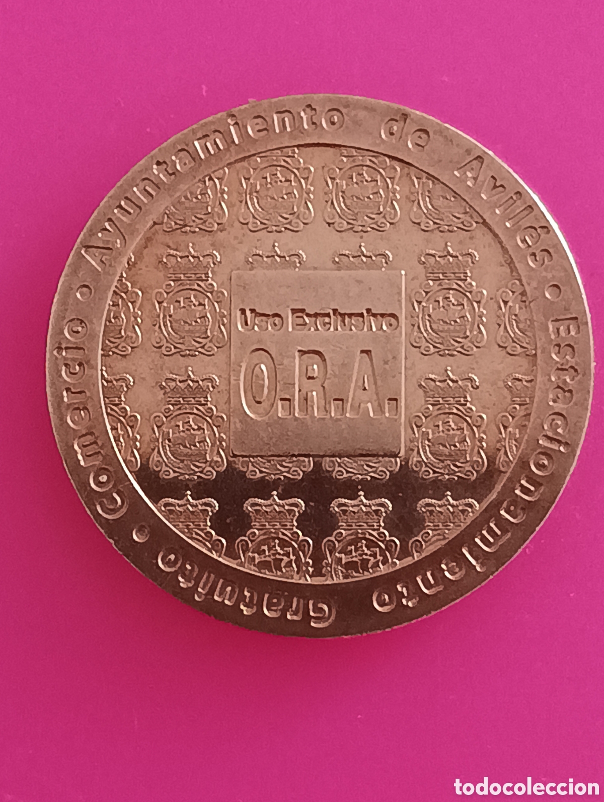 Monedas locales: Moneda Avil&eacute;s aparcaeuro ora FNMT - Foto 2