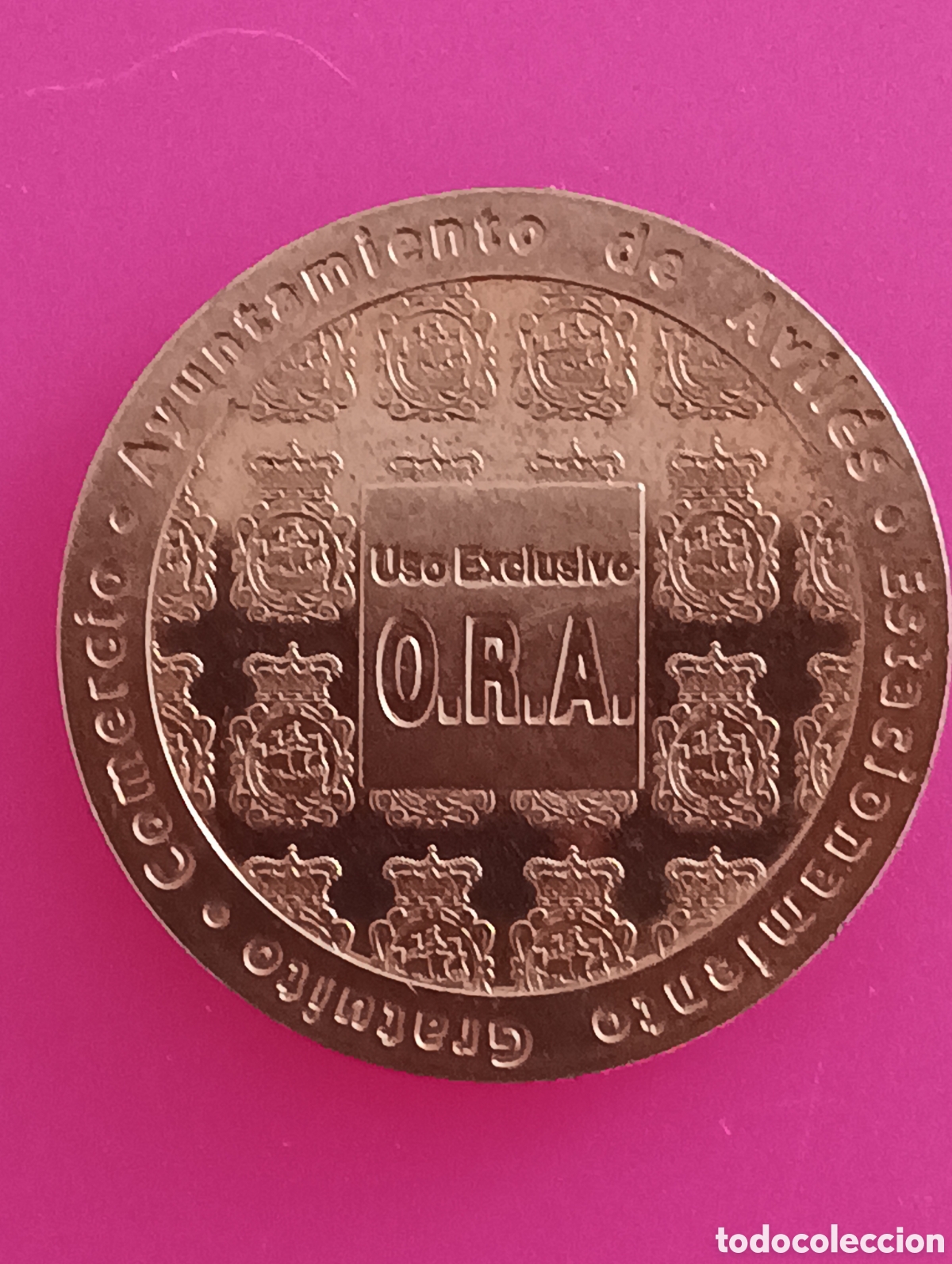 Monedas locales: Moneda Avil&eacute;s aparcaeuro ora FNMT - Foto 1