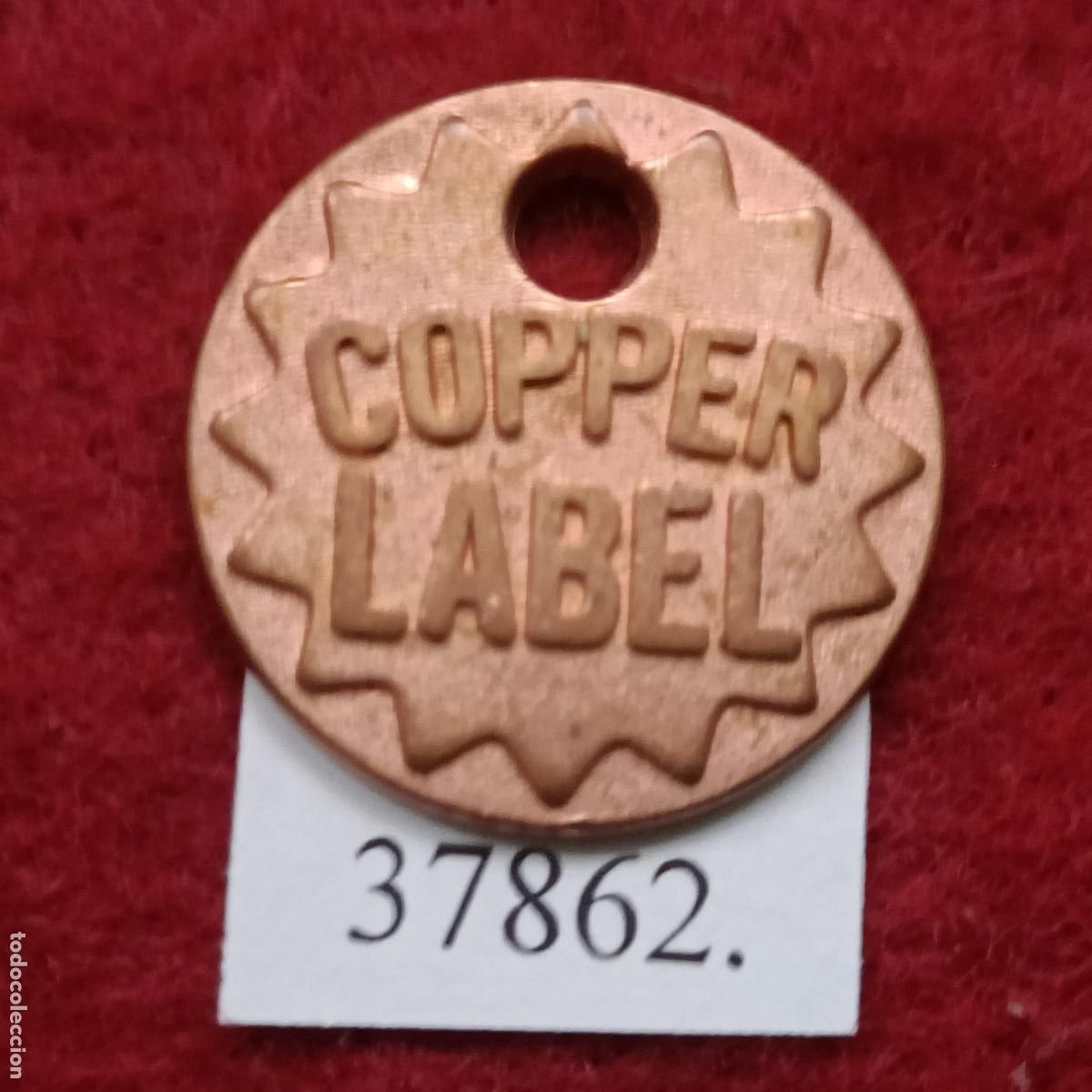 Monedas locales: Ficha copper label, token, jeton. - Foto 1