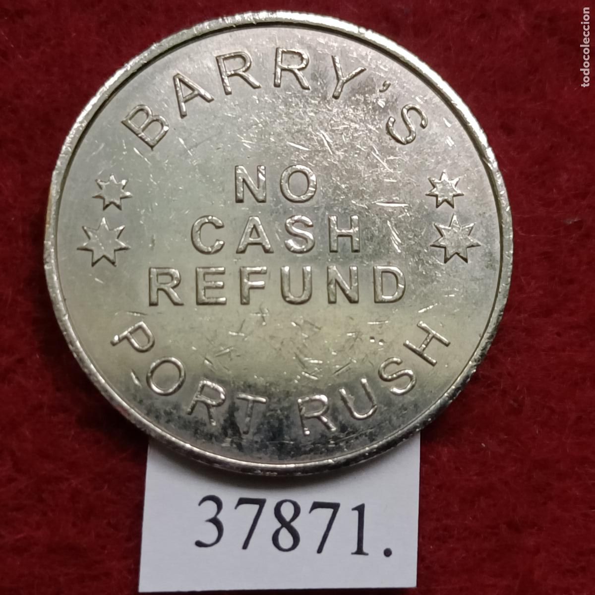 Monedas locales: ficha Barrys Port Rush, token, jet&oacute;n. - Foto 2