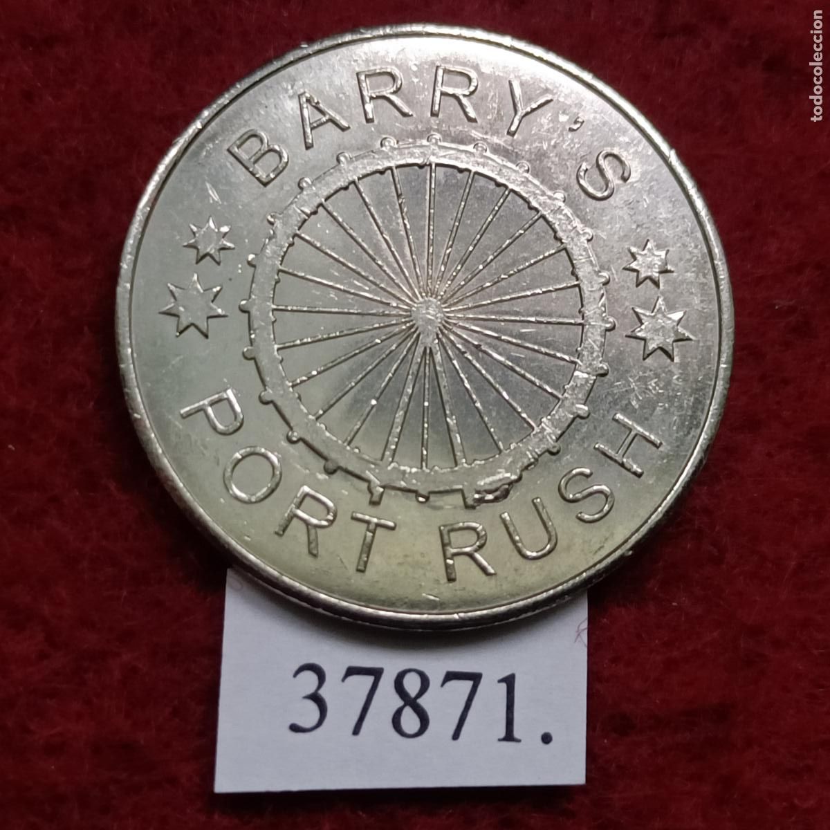 Monedas locales: ficha Barrys Port Rush, token, jet&oacute;n. - Foto 1