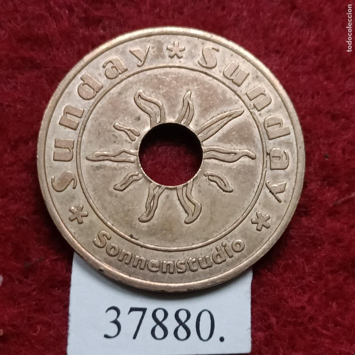Monedas locales: ficha Sonnenstudio, token, jet&oacute;n. - Foto 1