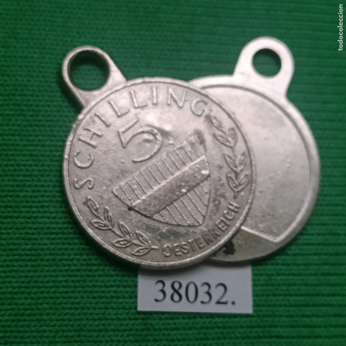 Monedas locales: Ficha, medalla, monetiforme, 5 chelines Austria,token, jet&oacute;n - Foto 1