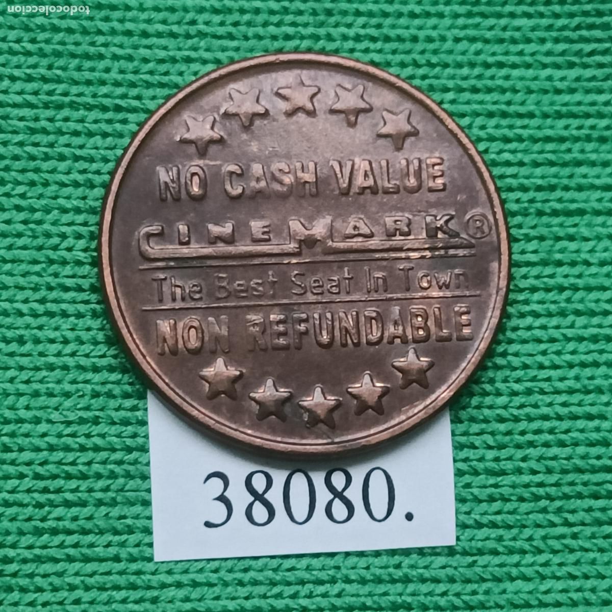 Monedas locales: Ficha EEUU, Cinemark, token, jeton - Foto 2
