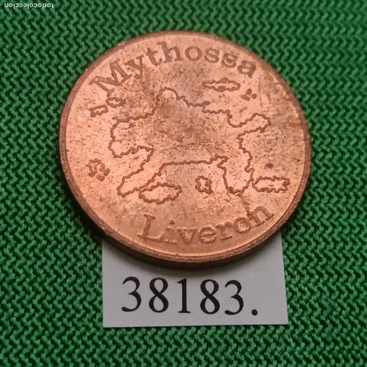 Monedas locales: ficha Mythossa Liveron, token, jet&oacute;n. - Foto 2