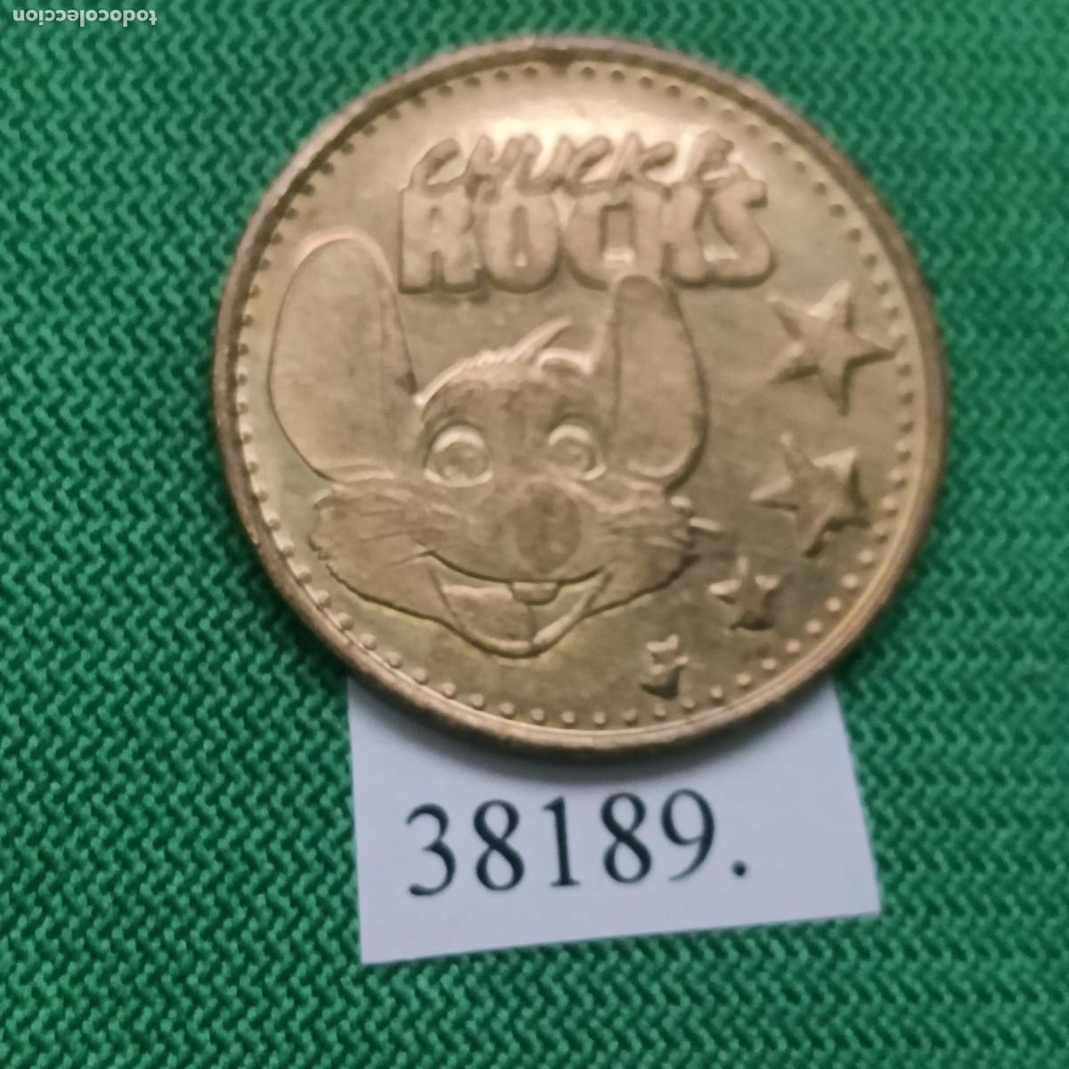 Monedas locales: ficha Chuck e Chesses Rocks 2014, token, jet&oacute;n. - Foto 1