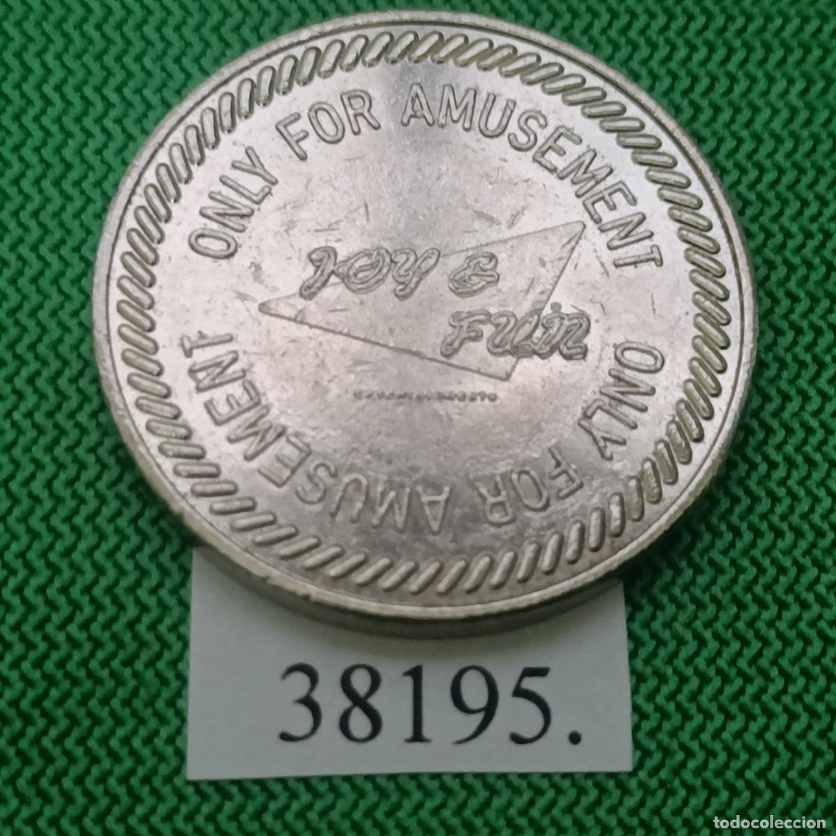Monedas locales: ficha Joy & Fun, token, jet&oacute;n. - Foto 1