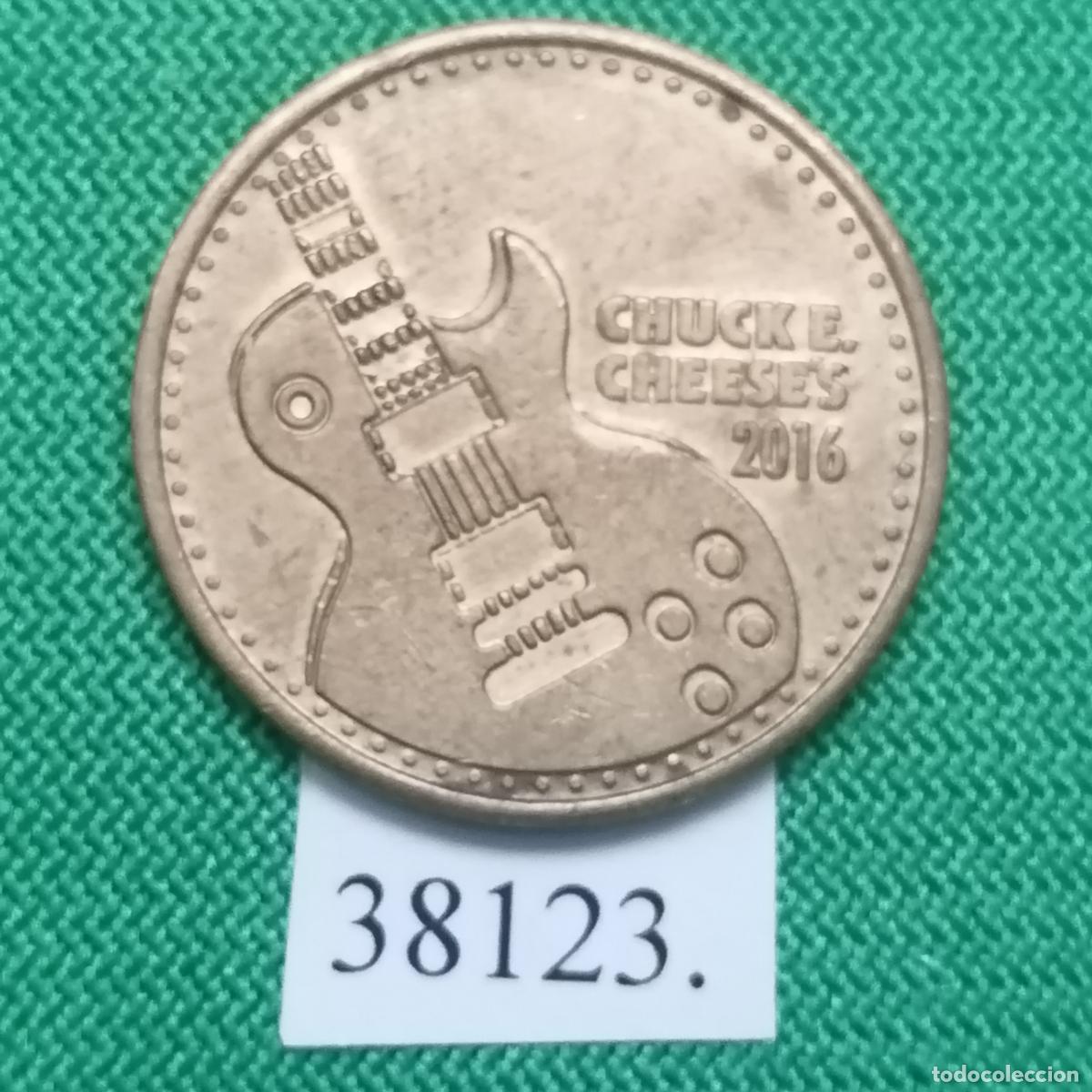 Monedas locales: ficha Chuck e Chesses Rocks 2014, token, jet&oacute;n. - Foto 2