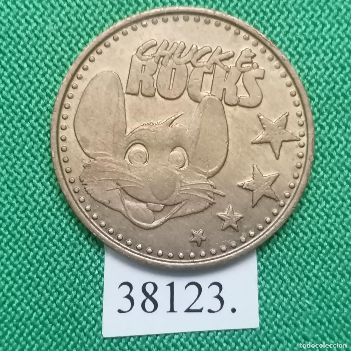 Monedas locales: ficha Chuck e Chesses Rocks 2014, token, jet&oacute;n. - Foto 1