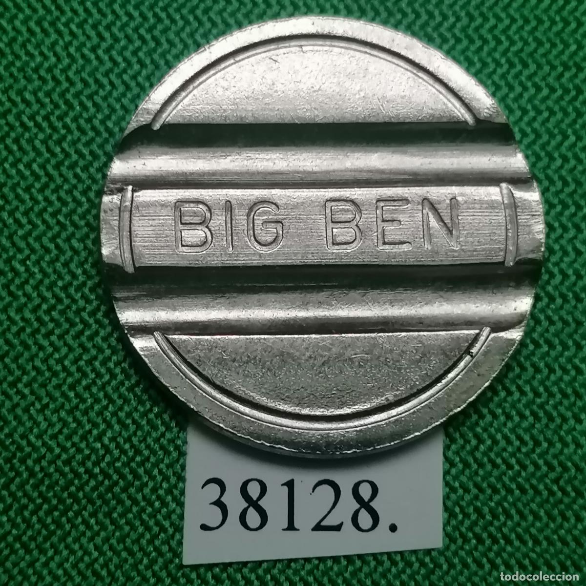 Monedas locales: ficha Big Ben, token, jet&oacute;n. - Foto 2