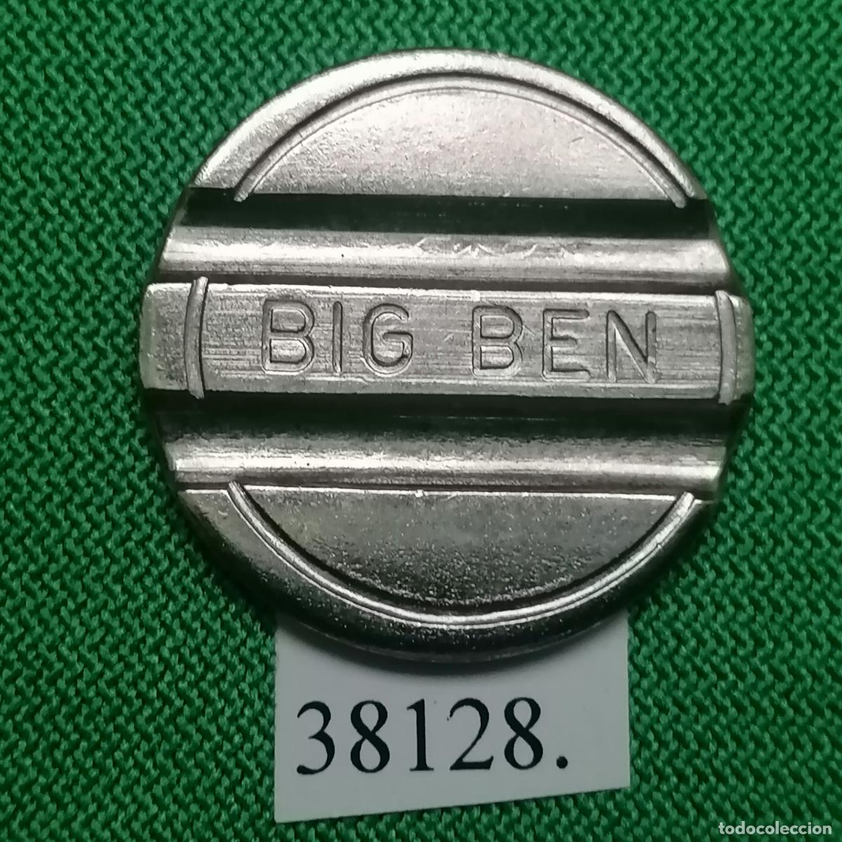 Monedas locales: ficha Big Ben, token, jet&oacute;n. - Foto 1