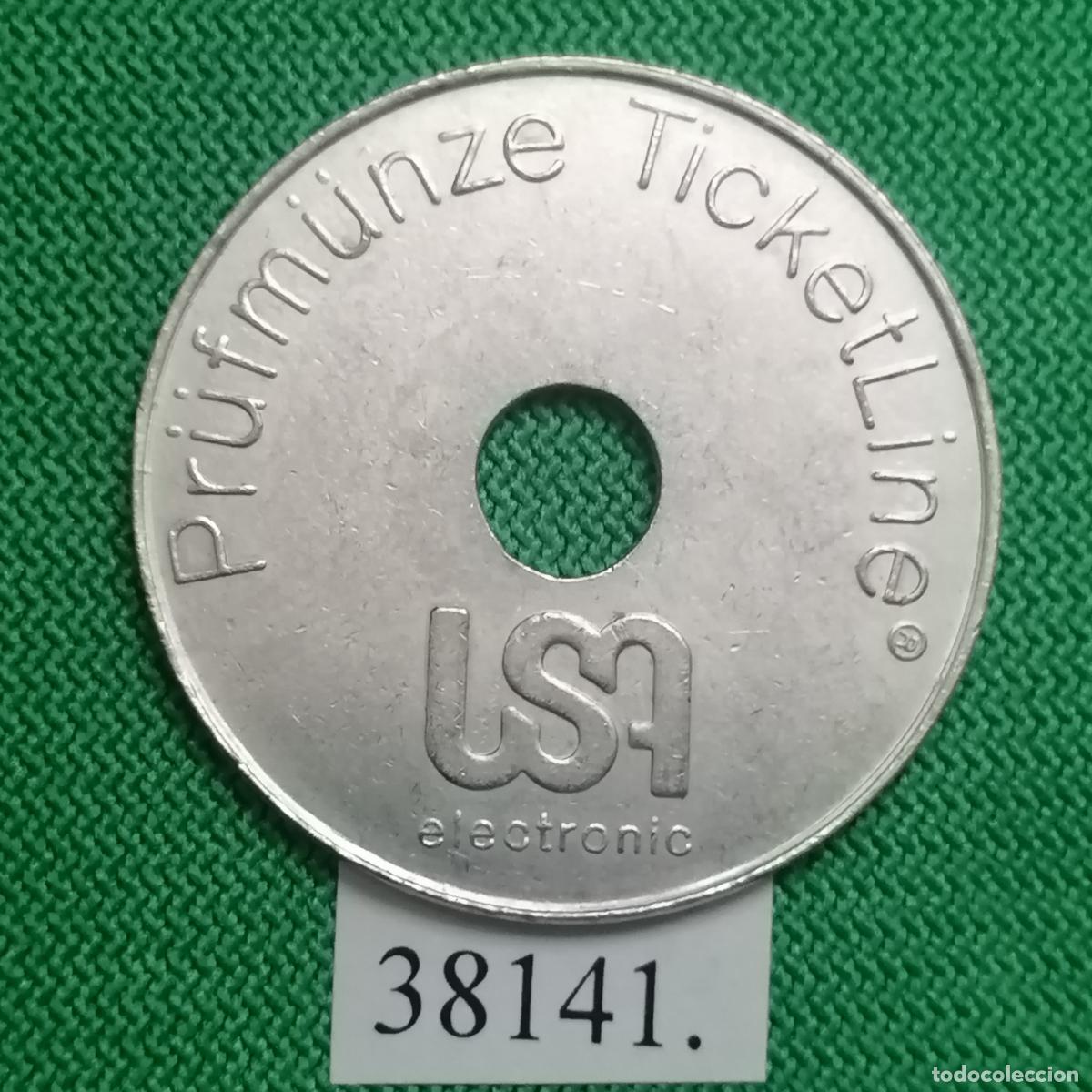 Monedas locales: Ficha USA Electronic, token, jet&oacute;n - Foto 2