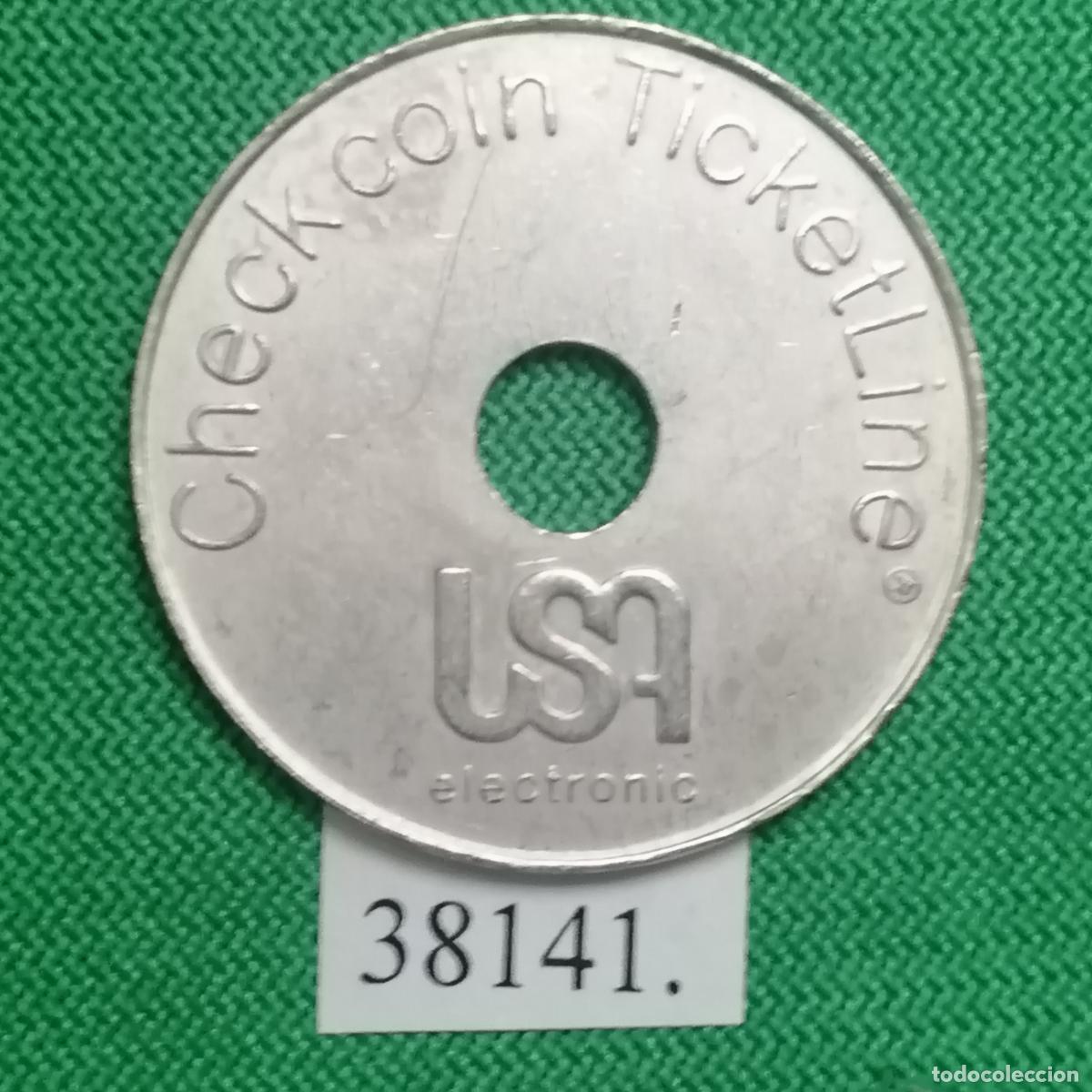Monedas locales: Ficha USA Electronic, token, jet&oacute;n - Foto 1