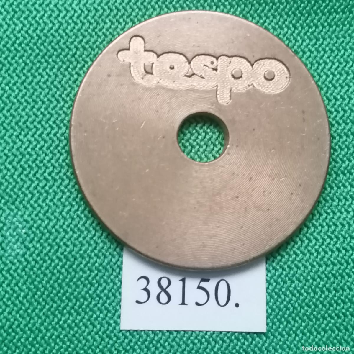 Monedas locales: Ficha Tespo, token, jet&oacute;n - Foto 1