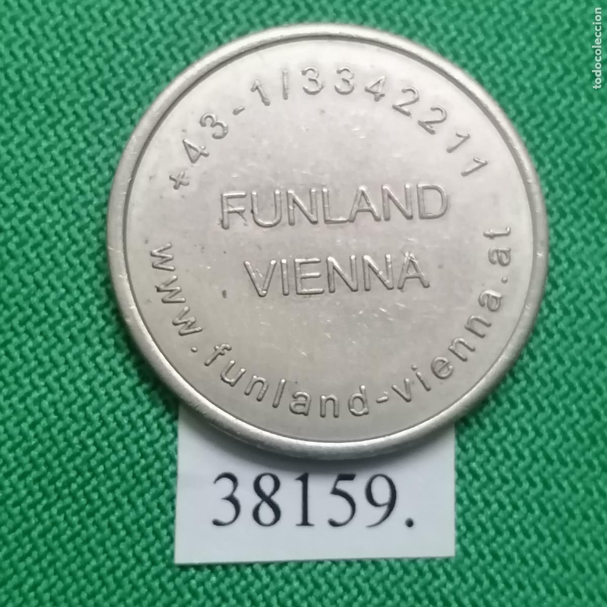 Monedas locales: Ficha Austria Funland Vienna, token, jet&oacute;n. - Foto 2