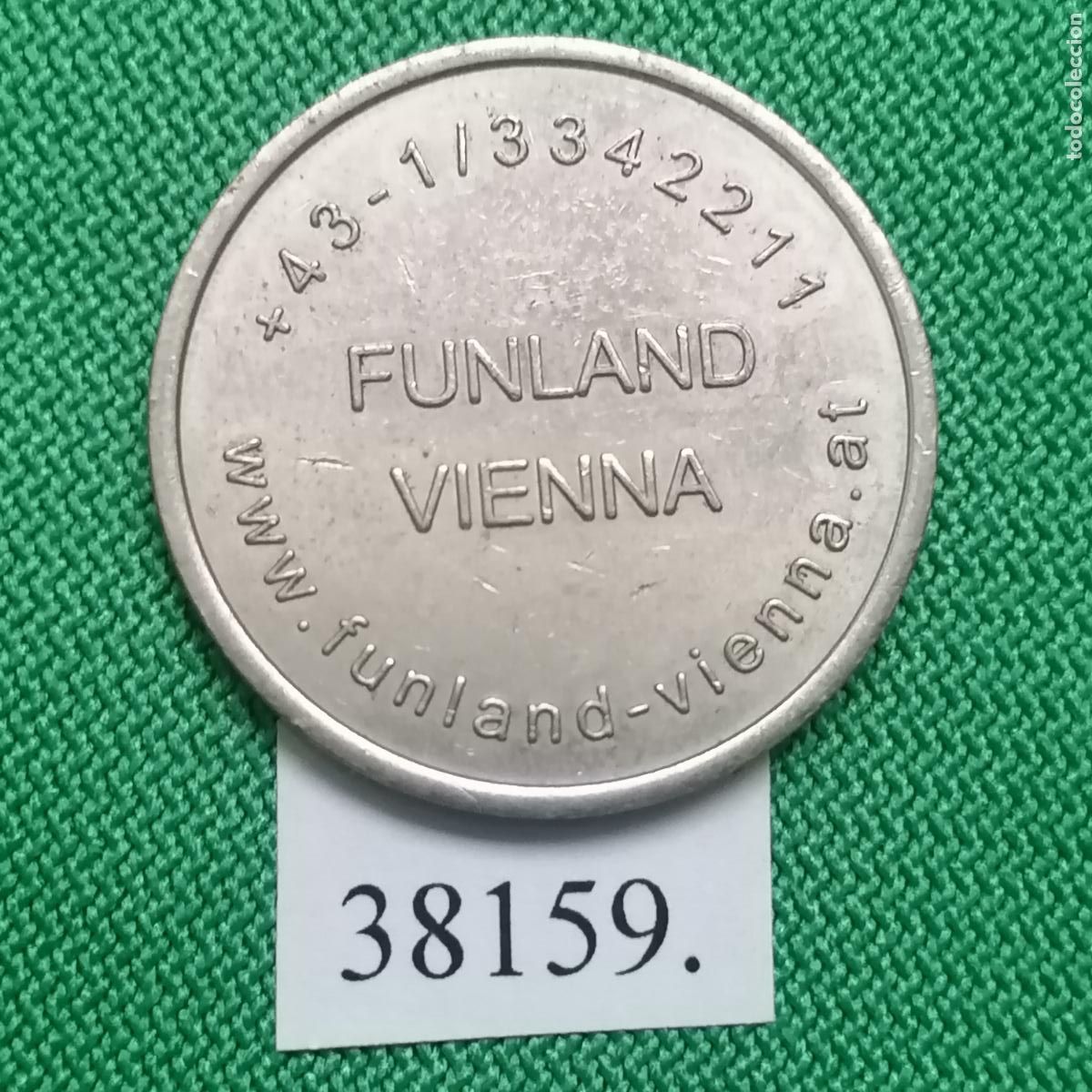 Monedas locales: Ficha Austria Funland Vienna, token, jet&oacute;n. - Foto 1