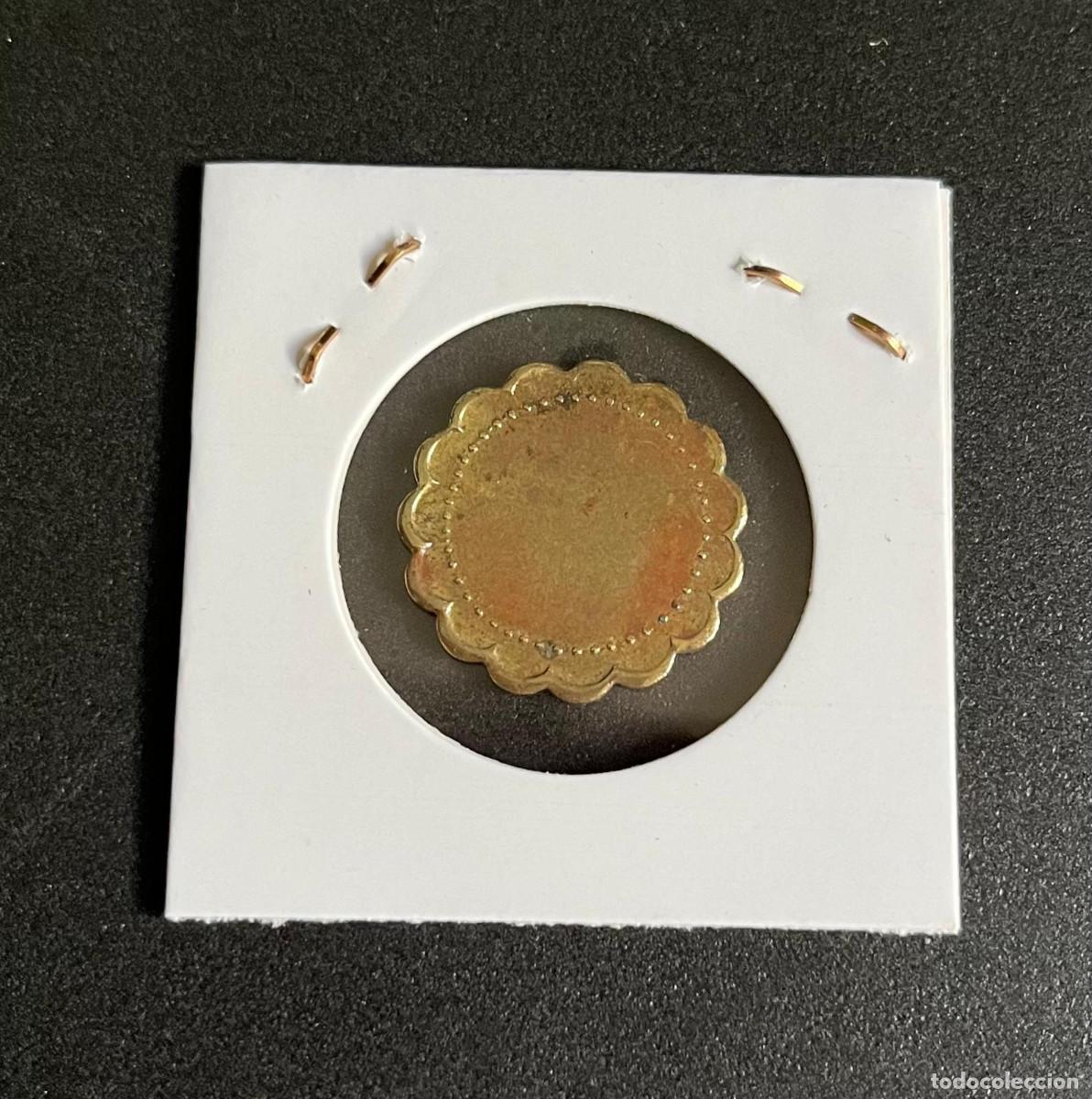Monedas locales: FICHA TOKEN DE 25 CENTIMOS SIN IDENTIFICAR - Foto 2