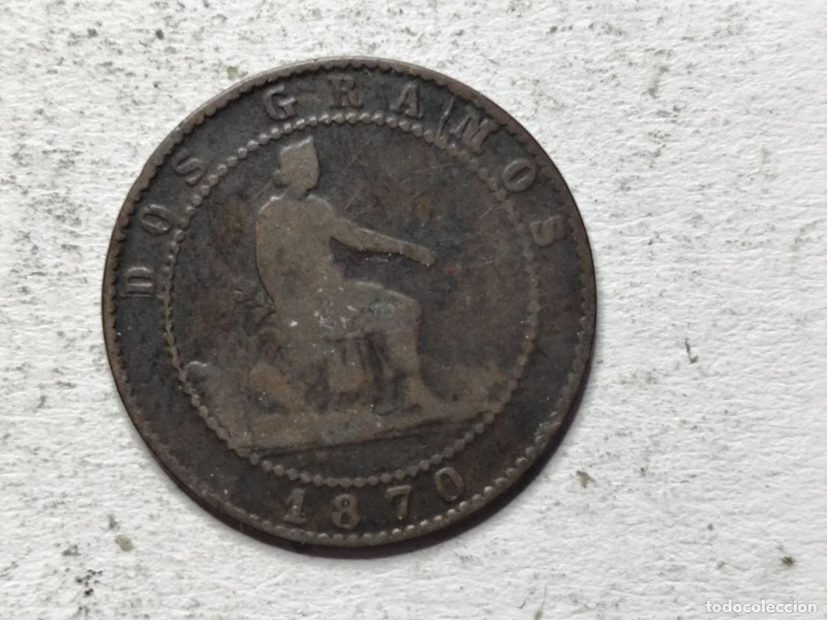 Monedas locales: MONEDA DE 2 C&Eacute;NTIMOs DE 1870 - Foto 1