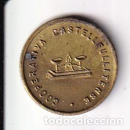 Monedas locales: FICHA DE 1 CENTIMO DE LA COOPERATIVA CASTELLFULLITENSE (MONEDA) GIRONA (RARA) - Foto 1