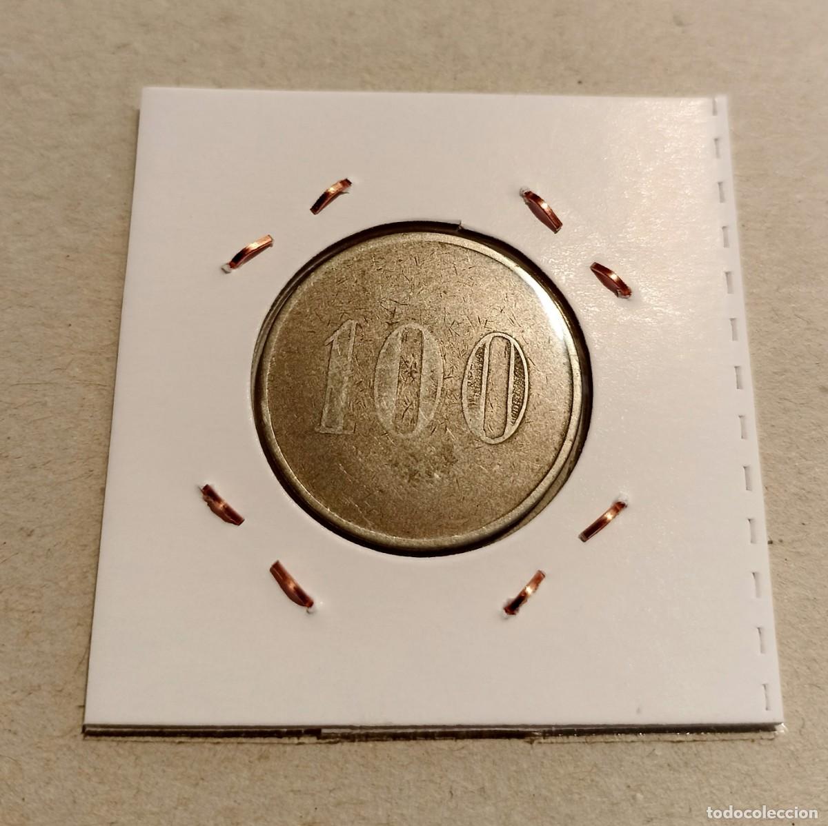 Monedas locales: FICHA DEL CASINO DEL COMERCIO DE TARRASA - VALOR 100 RARA - Foto 2