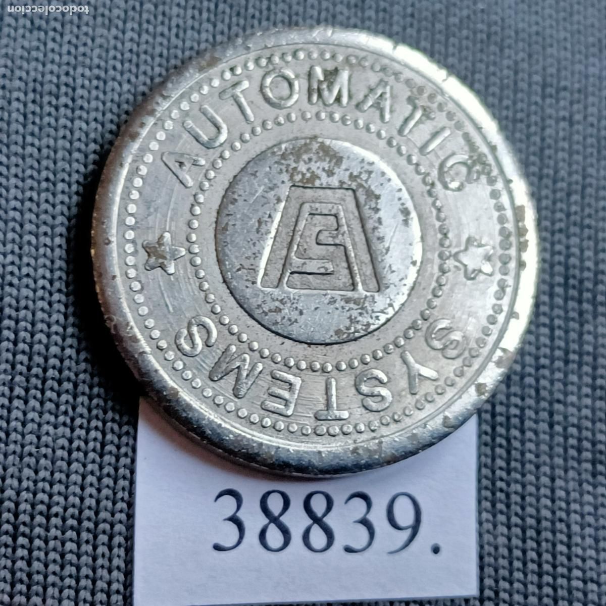 Monedas locales: ficha, Automatic Systems, token, jet&oacute;n. - Foto 1
