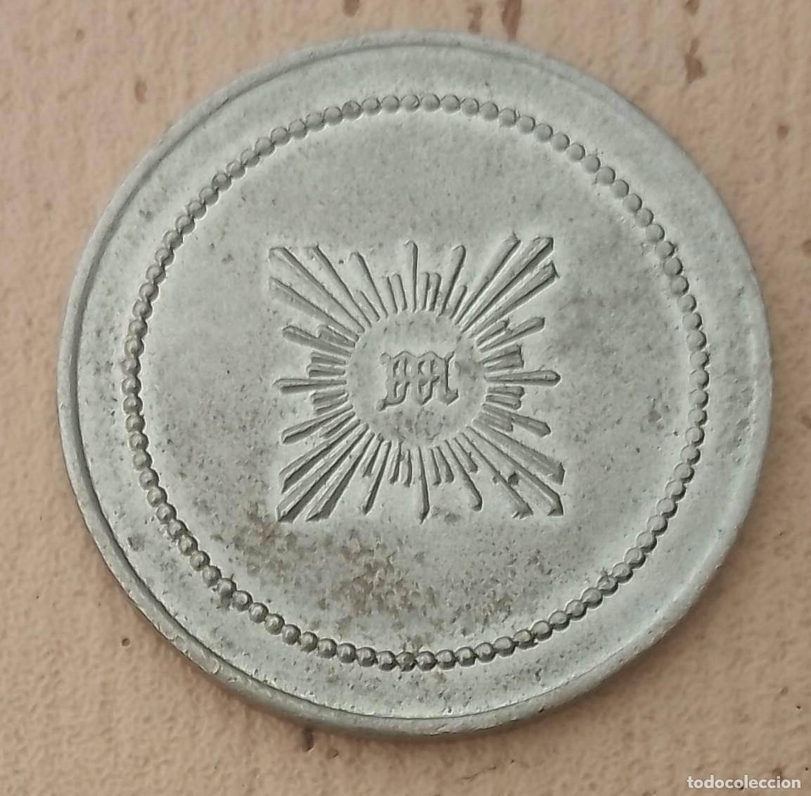 Monedas locales: Ficha, Token, Jet&oacute;n 2 Peseta Meneses - Foto 2