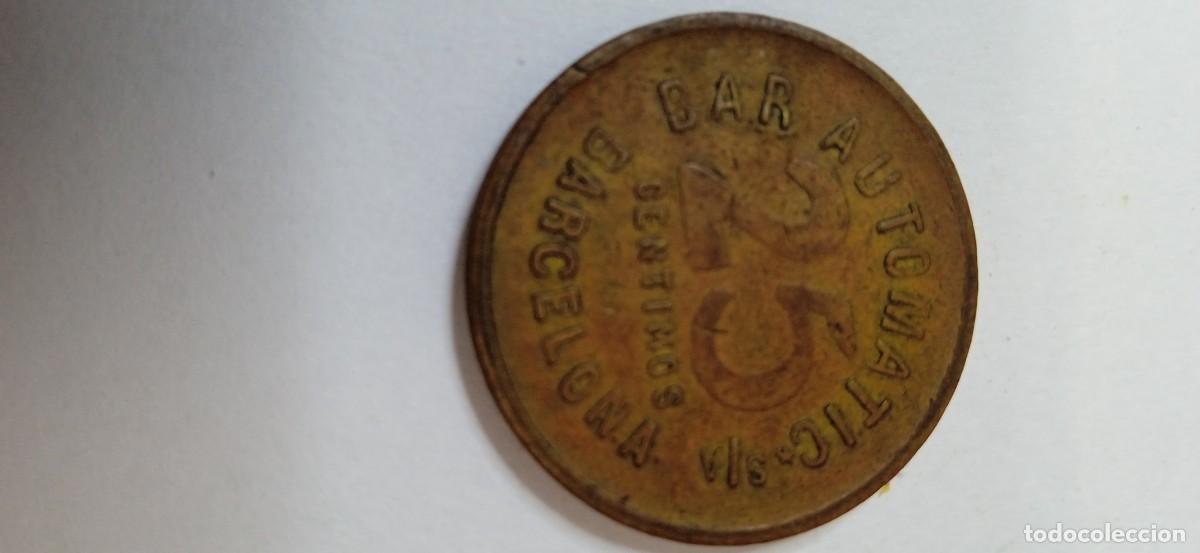 Monedas locales: Ficha 25 cts. BAR AUTOMATIC S/A - Foto 2