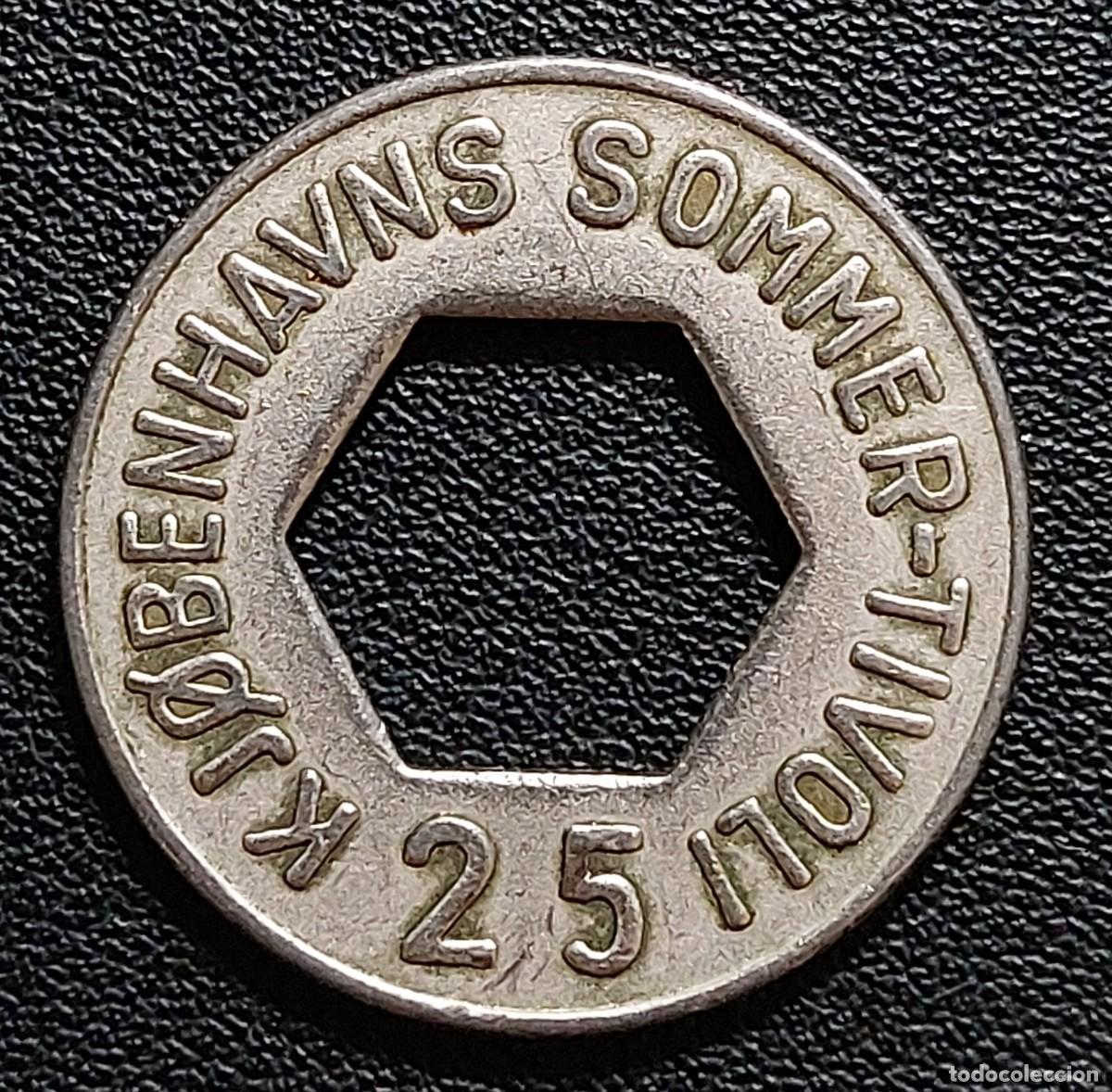 Monedas locales: Dinamarca Ficha 25 &Oslash;re (MBC) - Foto 1