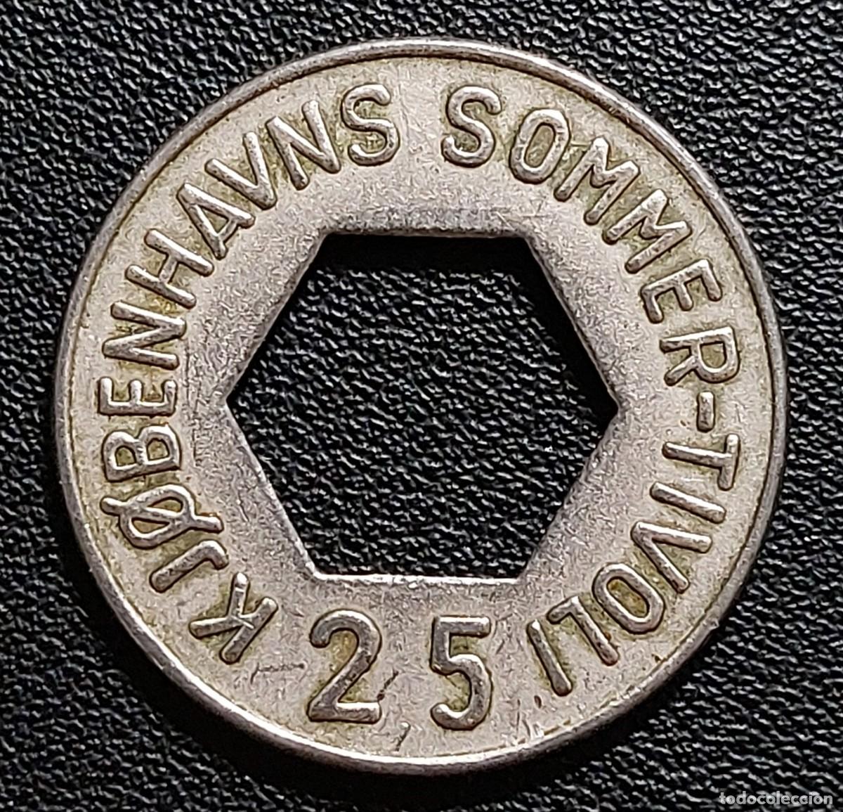 Monedas locales: Dinamarca Ficha 25 &Oslash;re (MBC) - Foto 2