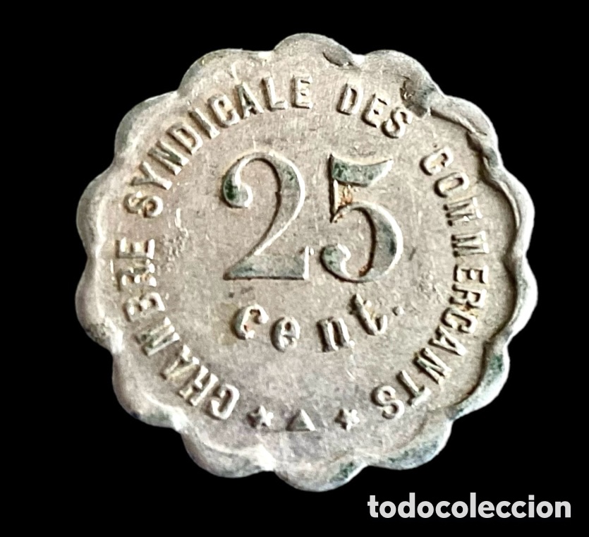 Monedas locales: PERPI&Ntilde;AN 1921 ☆ 25 CENTIMOS . MONEDA LOCAL - Foto 3