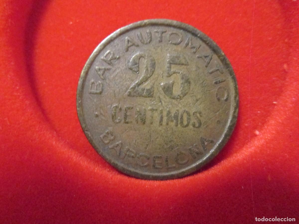 Monedas locales: 25 CENTIMOS BAR AUTOMATIC - HOTEL CONTINENTAL - Foto 1