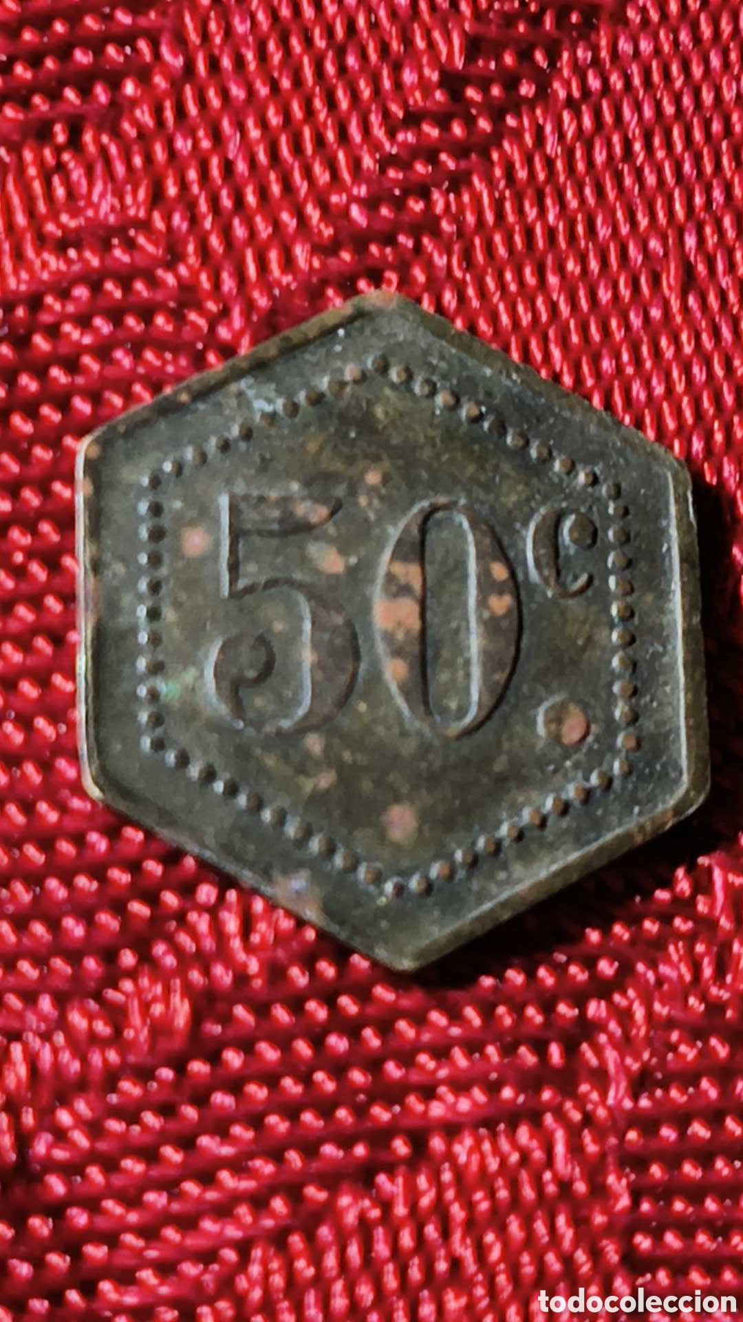 Monedas locales: Ficha casino 50 c&eacute;ntimos - Foto 2
