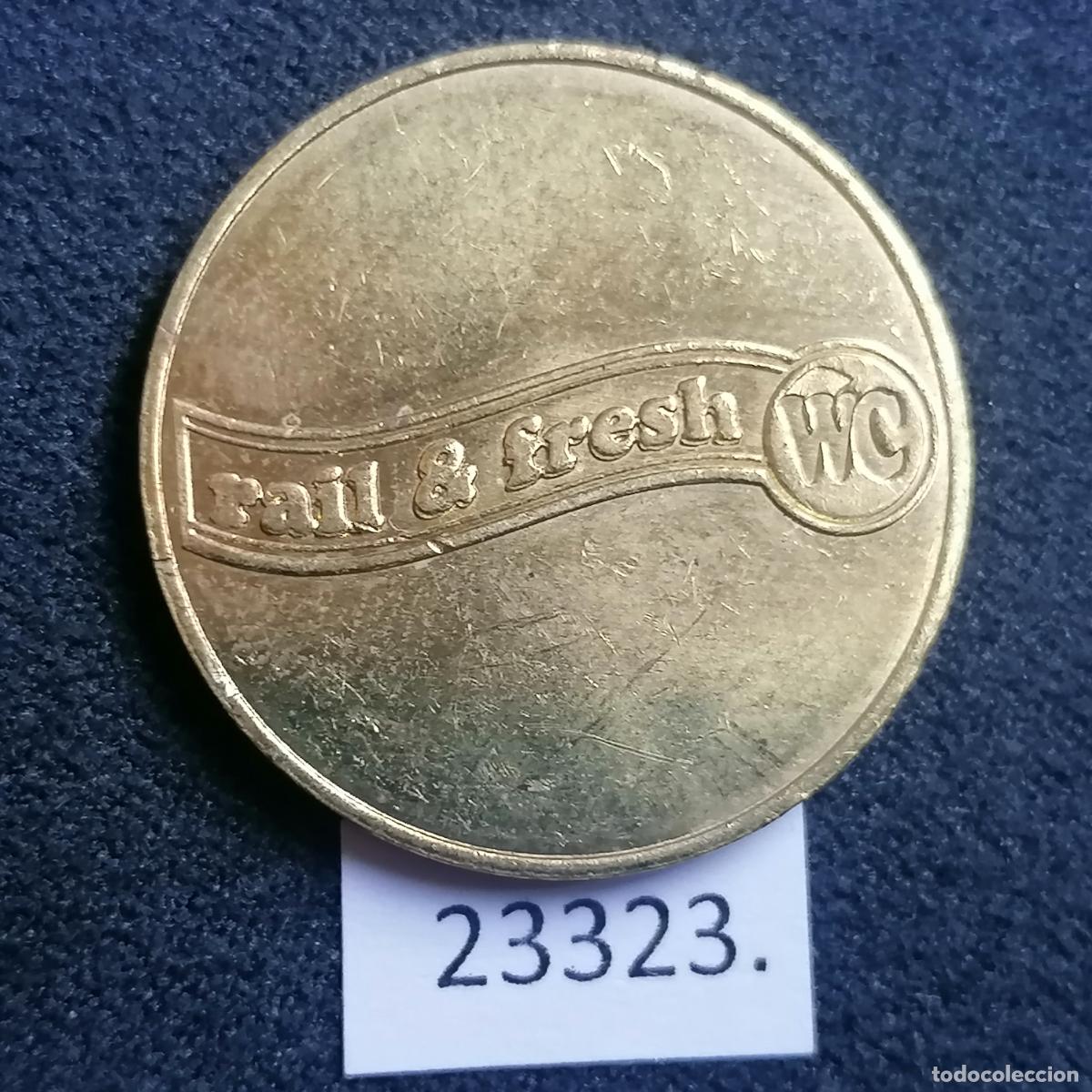 Monedas locales: Ficha, WC ferrocarril, rail & fresh, token, jet&oacute;n - Foto 1