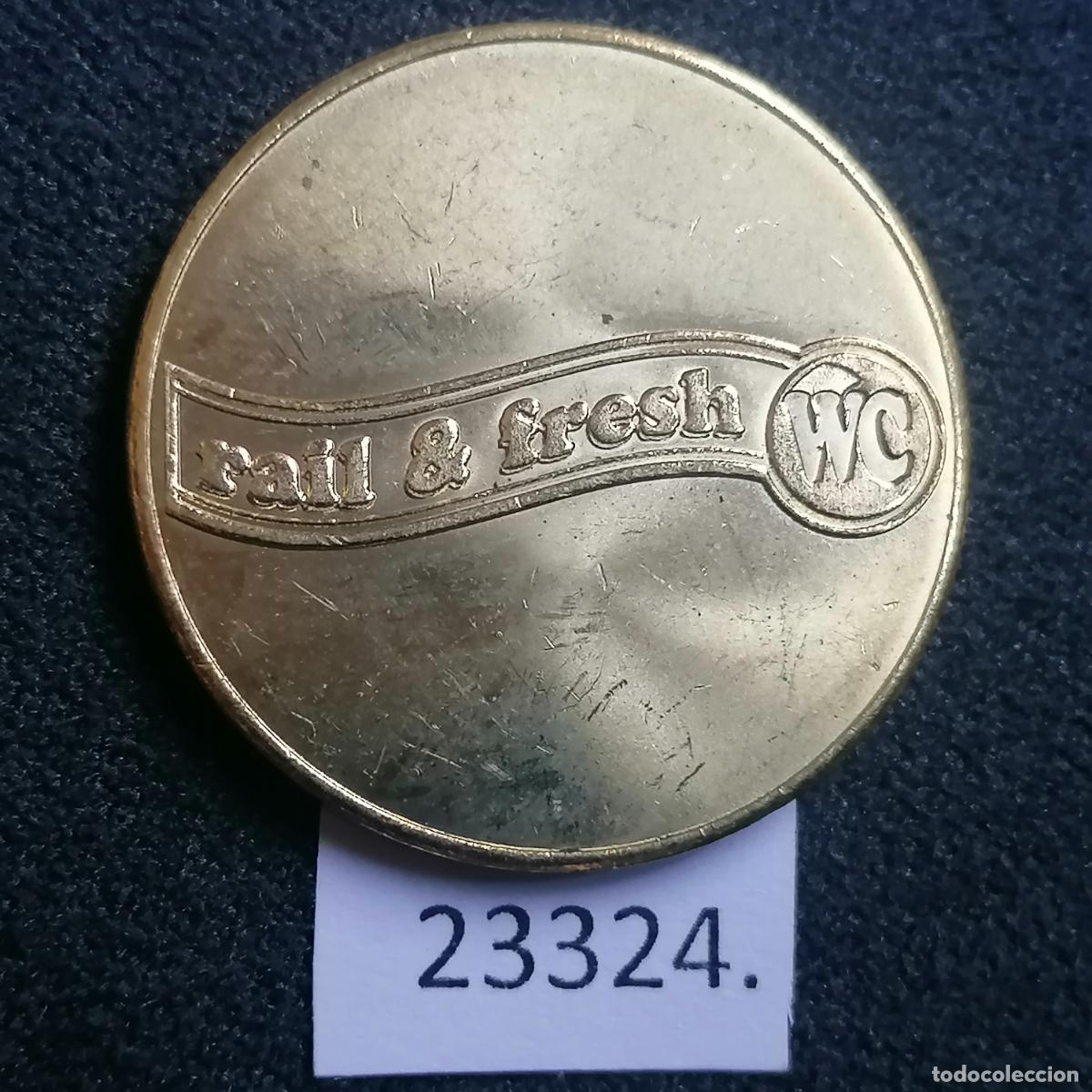 Monedas locales: Ficha, WC ferrocarril, rail & fresh, token, jet&oacute;n - Foto 1
