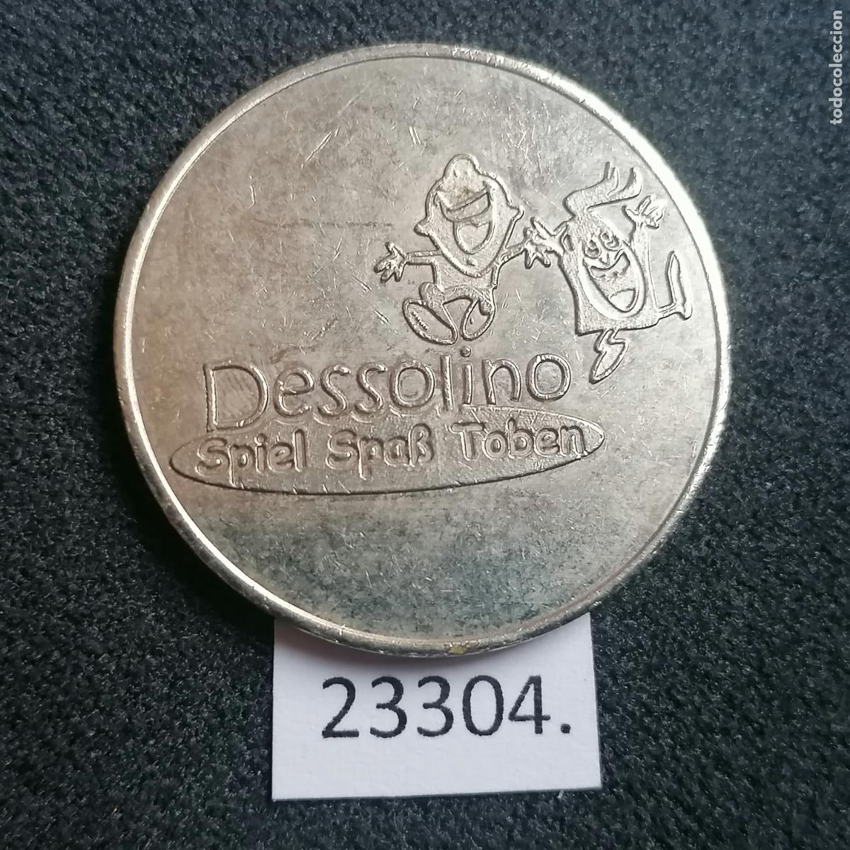 Monedas locales: Ficha Dessolino, token, jet&oacute;n - Foto 1