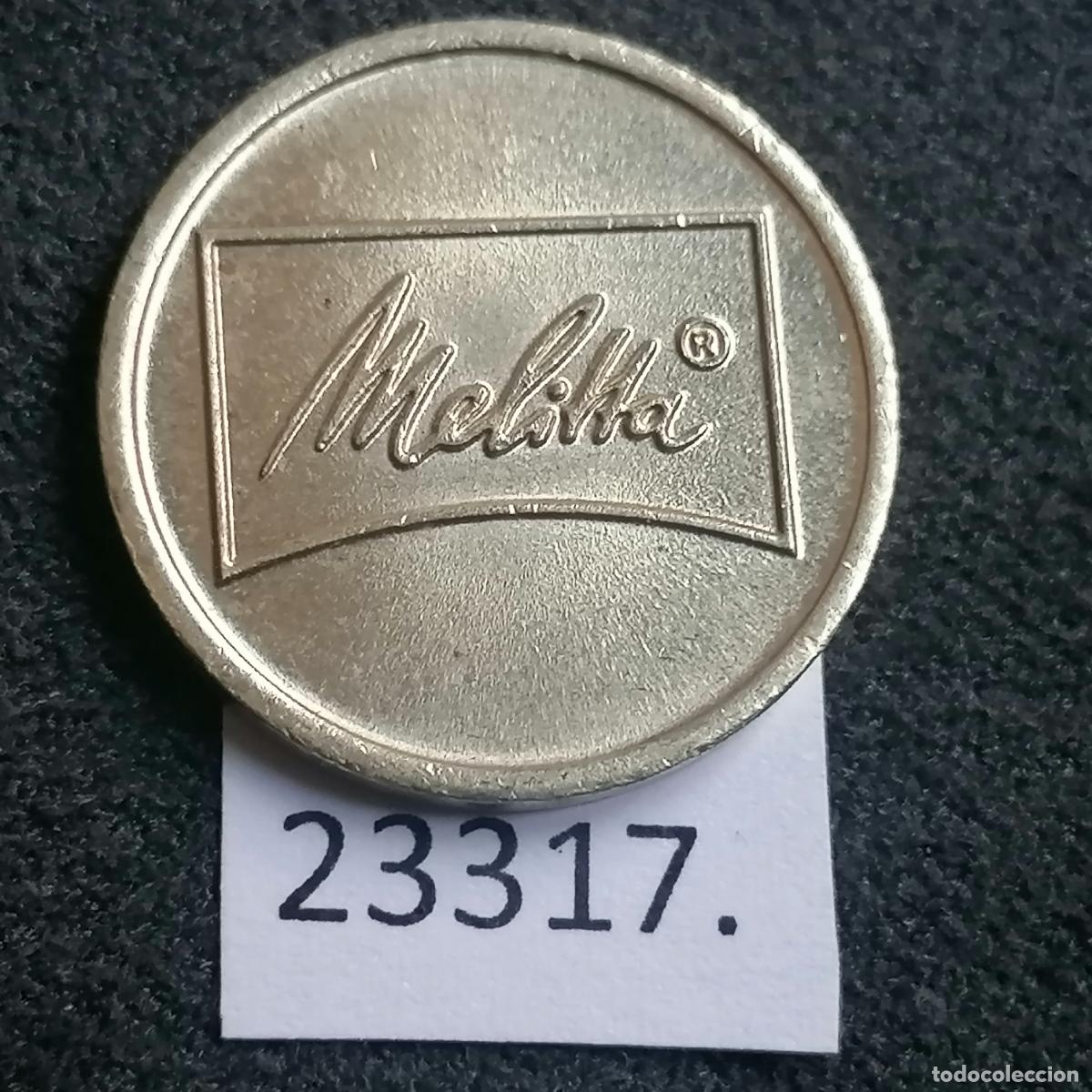 Monedas locales: Ficha cafe consumici&oacute;n, Melitta, token, jet&oacute;n - Foto 1