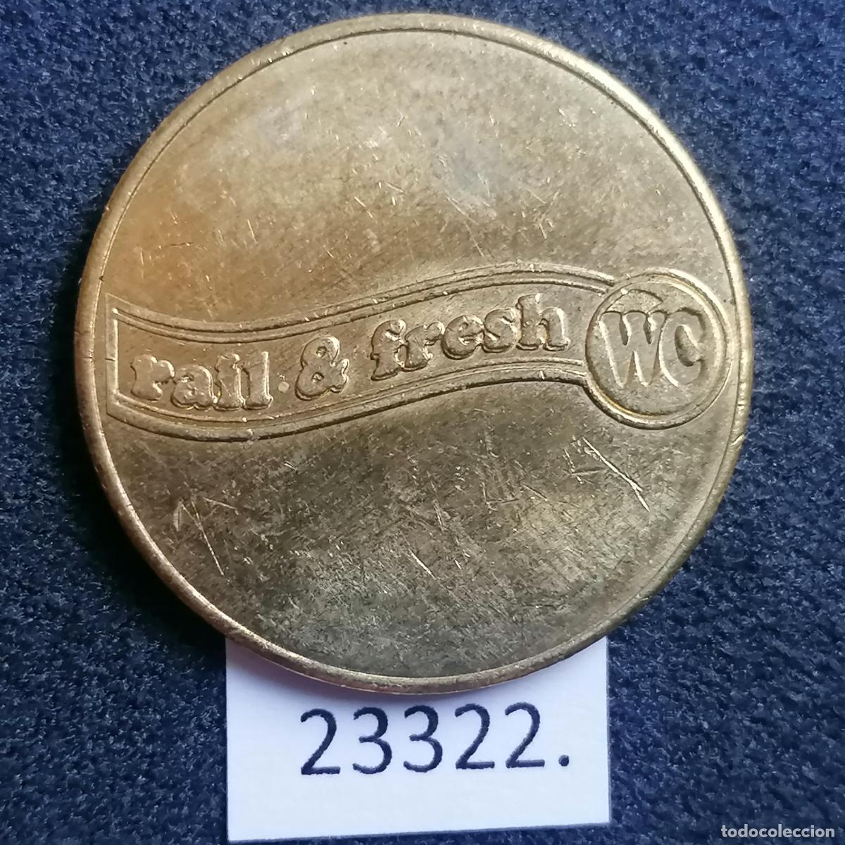 Monedas locales: Ficha, WC ferrocarril, rail & fresh, token, jet&oacute;n - Foto 1