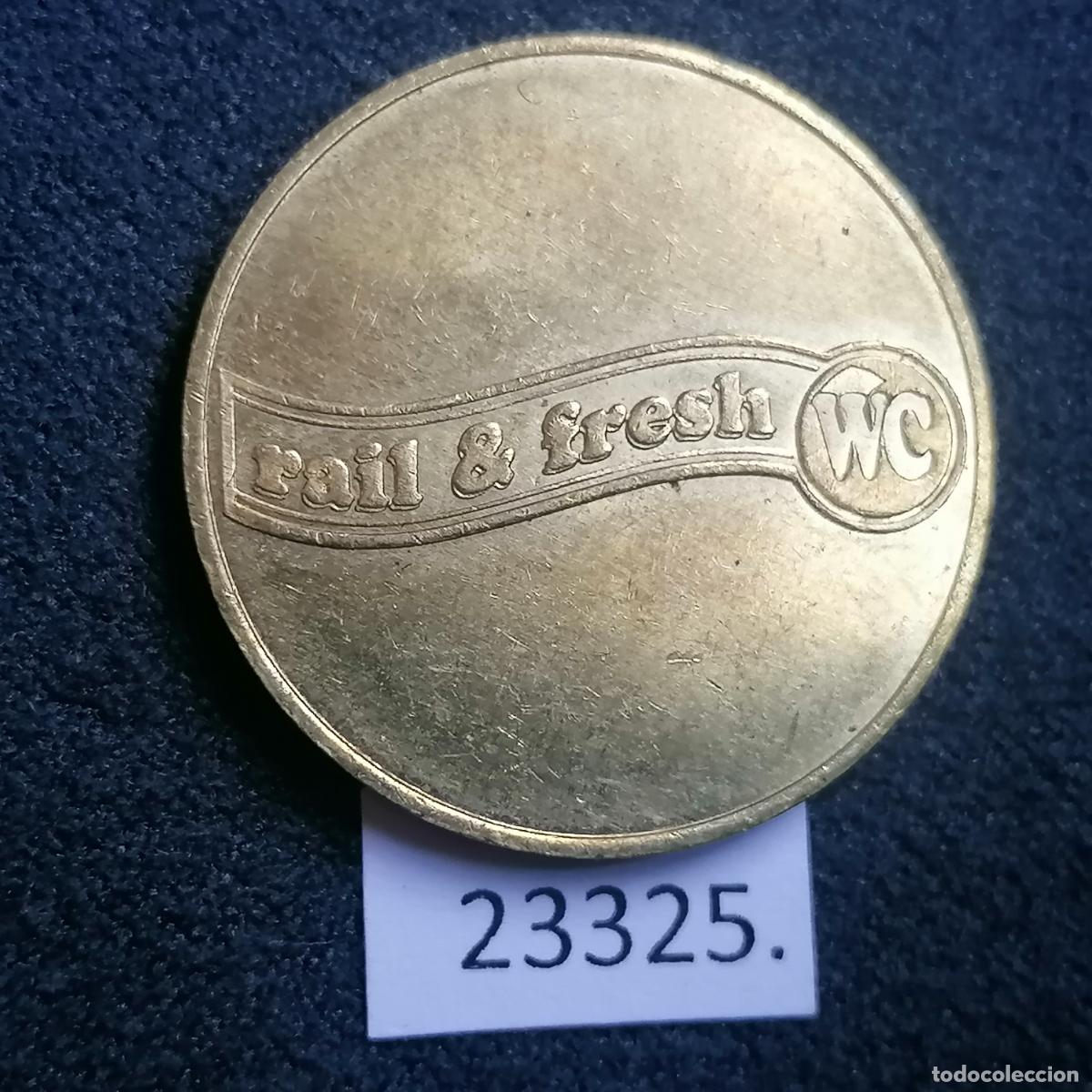 Monedas locales: Ficha, WC ferrocarril, rail & fresh, token, jet&oacute;n - Foto 1