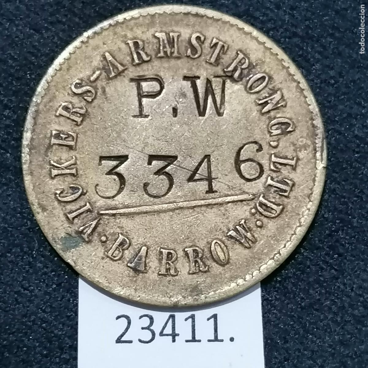 Monedas locales: Ficha Inglaterra, Barrow Vickers Armstrong Ltd. , token, jeton - Foto 1