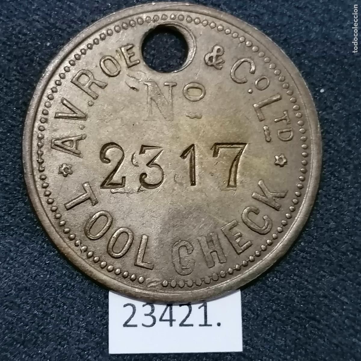Monedas locales: Ficha Inglaterra, A. V. Roe & C&ordm;. Ltd., token, jeton - Foto 1