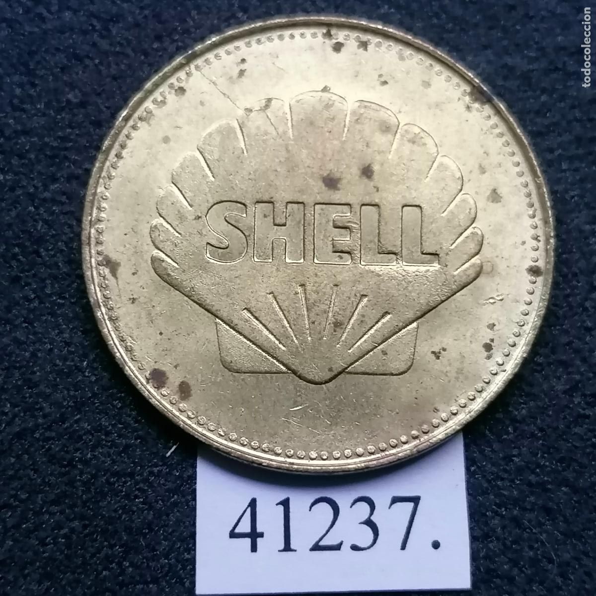 Monedas locales: ficha Shell, Bell XS1, 1947, token, jet&oacute;n. - Foto 2