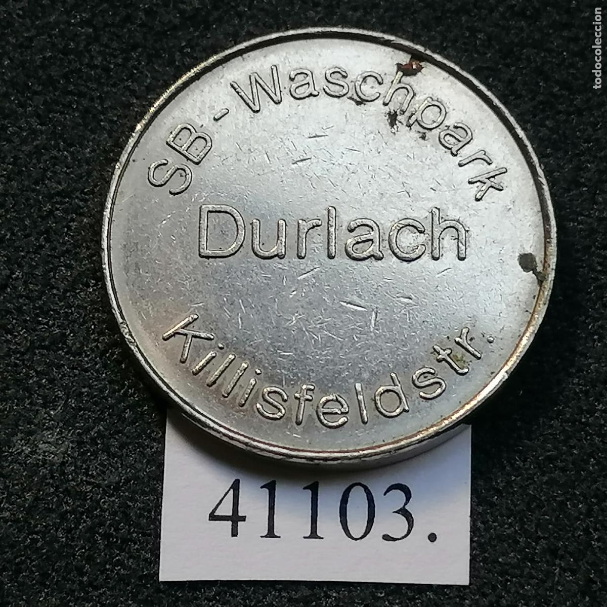 Monedas locales: ficha Wap Durlach Autolavado, token, jet&oacute;n - Foto 1