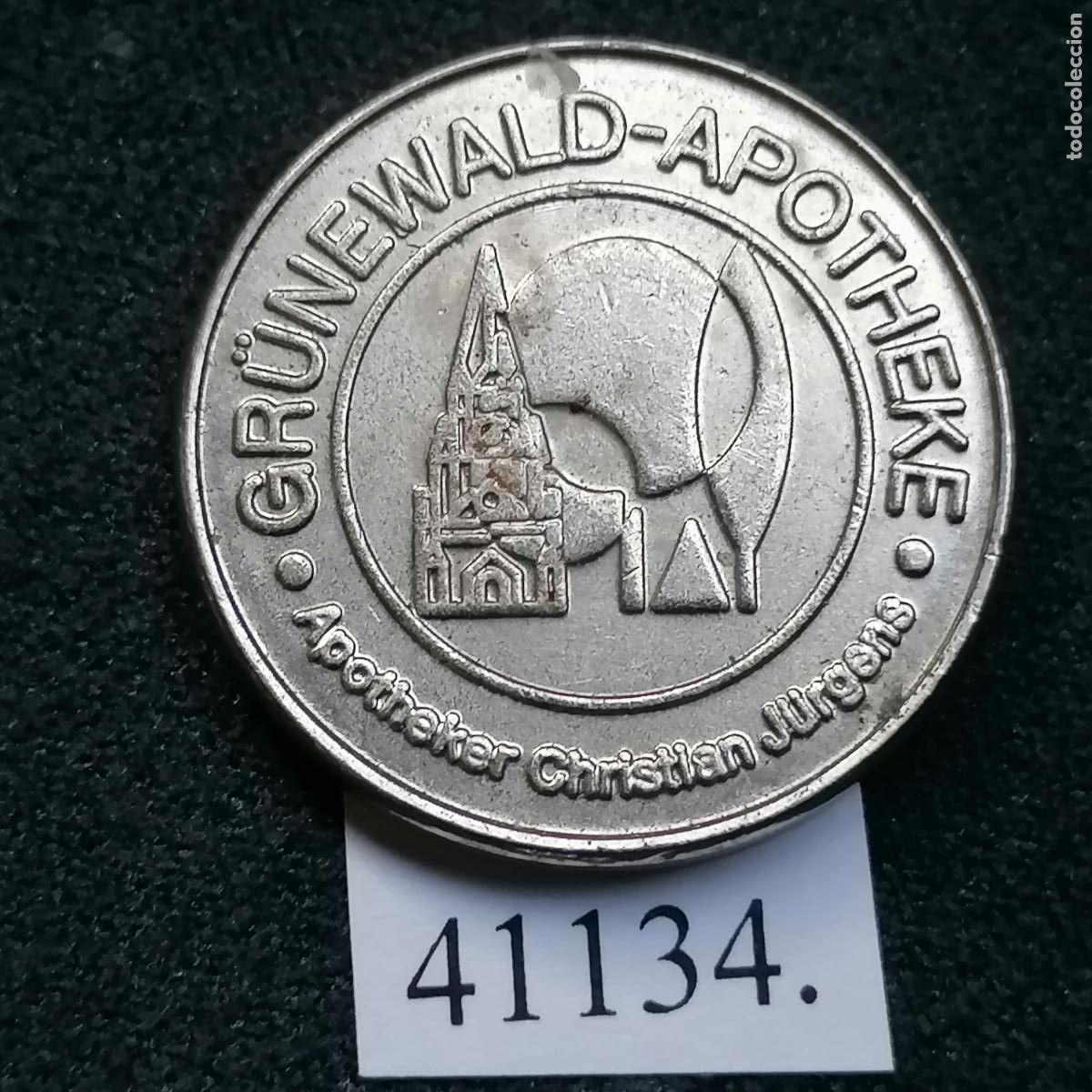 Monedas locales: ficha farmacia, token, jet&oacute;n - Foto 1