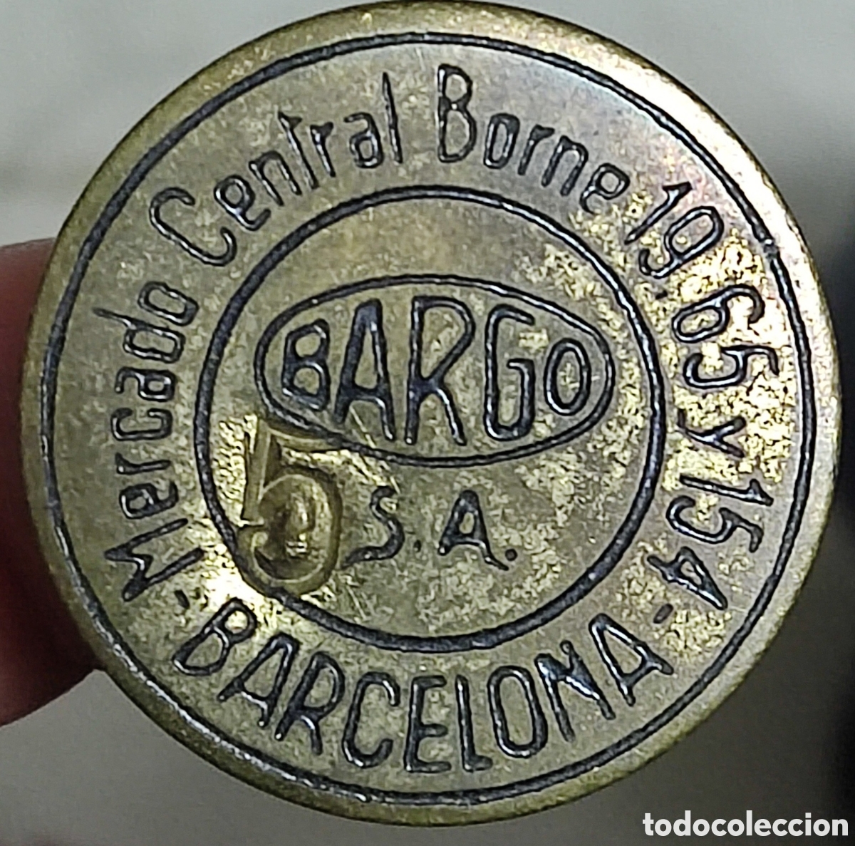 Monedas locales: BORNE - BARGO S.A. - Barcelona - 5 pesetas - Foto 1