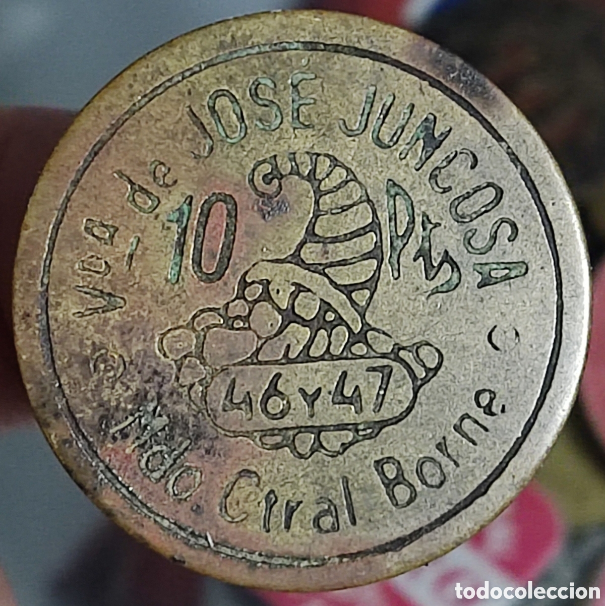 Monedas locales: BORNE - Viuda de Jos&eacute; Juncosa - Barcelona - Foto 1
