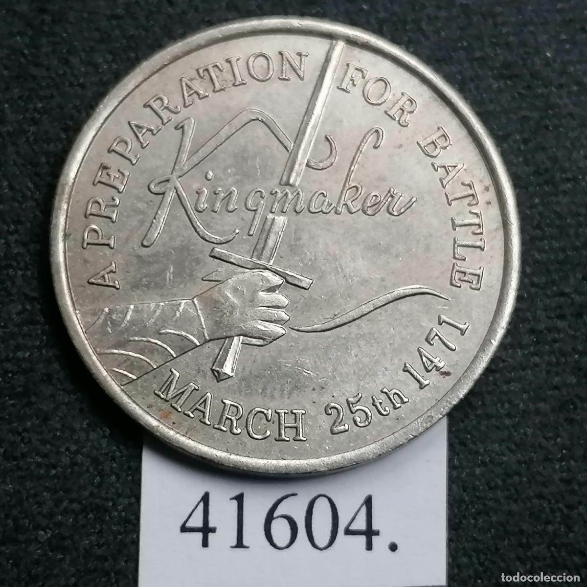 Monedas locales: ficha UK, Castillo de Warwick 1994, token, jet&oacute;n - Foto 1