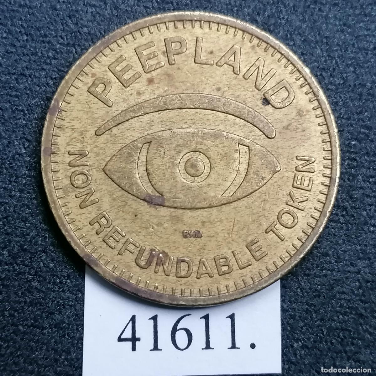 Monedas locales: ficha EEUU, Peepland, token, jet&oacute;n - Foto 1